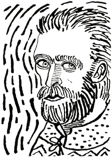 Cartoon: Vincent van Gogh (medium) by Pascal Kirchmair tagged bild,picture,vincent,van,gogh,artist,artiste,artista,kunst,künstler,illustration,ink,drawing,tusche,tuschezeichnung,encre,de,chine,tinta,china,inchiostro,zeichnung,pascal,kirchmair,cartoon,caricature,karikatur,ilustracion,dibujo,desenho,disegno,ilustracao,illustrazione,illustratie,dessin,presse,tekening,teckning,cartum,vineta,comica,vignetta,caricatura,portrait,porträt,portret,retrato,ritratto,art,arte,bild,picture,vincent,van,gogh,artist,artiste,artista,kunst,künstler,illustration,ink,drawing,tusche,tuschezeichnung,encre,de,chine,tinta,china,inchiostro,zeichnung,pascal,kirchmair,cartoon,caricature,karikatur,ilustracion,dibujo,desenho,disegno,ilustracao,illustrazione,illustratie,dessin,presse,tekening,teckning,cartum,vineta,comica,vignetta,caricatura,portrait,porträt,portret,retrato,ritratto,art,arte