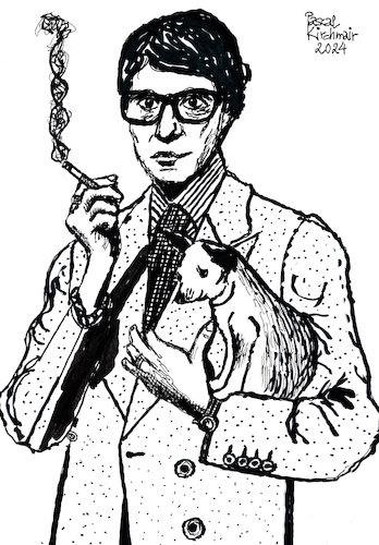 Cartoon: Yves Saint Laurent (medium) by Pascal Kirchmair tagged yves,saint,laurent,ysl,portrait,ink,drawing,dibujo,desenho,tusche,zeichnung,dessin,arte,art,kunst,artwork,porträt,retrato,style,couturier,haute,couture,fashion,mode,label,moda,vogue,illustration,pascal,kirchmair,political,cartoon,caricature,karikatur,ilustracion,disegno,ilustracao,illustrazione,illustratie,de,presse,tekening,teckning,cartum,vineta,comica,vignetta,caricatura,ritratto,portret,yves,saint,laurent,ysl,portrait,ink,drawing,dibujo,desenho,tusche,zeichnung,dessin,arte,art,kunst,artwork,porträt,retrato,style,couturier,haute,couture,fashion,mode,label,moda,vogue,illustration,pascal,kirchmair,political,cartoon,caricature,karikatur,ilustracion,disegno,ilustracao,illustrazione,illustratie,de,presse,tekening,teckning,cartum,vineta,comica,vignetta,caricatura,ritratto,portret