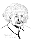Cartoon: Albert Einstein (small) by Pascal Kirchmair tagged albert,einstein,portrait,zeichnung,drawing,dibujo,desenho,retrato,disegno,dessin,cartoon,karikatur,caricature,porträt,cartum,portret,ritratto