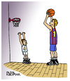 Cartoon: Basketball (small) by Pascal Kirchmair tagged regal,fc,barcelona,real,madrid,baloncesto,basketball,cartoon,caricature,karikatur