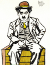 Cartoon: Charlie Chaplin (small) by Pascal Kirchmair tagged charlot,charles,charlie,spencer,chaplin,actor,schauspieler,comedian,comedien,acteur,komiker,stummfilm,author,autor,autore,auteur,filmmaker,artist,art,hollywood,screenwriter,illustration,drawing,zeichnung,pascal,kirchmair,cartoon,caricature,karikatur,ilustracion,dibujo,desenho,ink,disegno,ilustracao,illustrazione,illustratie,dessin,de,presse,du,jour,pop,of,the,day,tekening,teckning,cartum,vineta,comica,vignetta,caricatura,portrait,porträt,portret,retrato,ritratto,melone,tramp,slapstick,komödie,icon,polizist,polizei,police,officer,offizier,policia,polizia,vigile,poliziotto,guardia,policial,usa,new,york,rezession,große,depression,wall,street,great,börsenkrach,börse,wirtschaft,economy