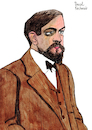 Cartoon: Claude Debussy (small) by Pascal Kirchmair tagged claude debussy portrait retrato ritratto drawing dibujo desenho disegno cartoon caricature karikatur pascal kirchmair dessin composer france komponist paris zeichnung tekening cartum portret teckning ritning impressionismus impressionism in music impressionist romantik moderne
