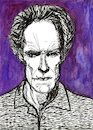 Cartoon: Clint Eastwood (small) by Pascal Kirchmair tagged clint eastwood caricature karikatur portrait retrato drawing zeichnung dibujo desenho porträt ritratto disegno dessin illustration usa california kalifornien carmel by the sea
