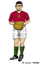 Cartoon: Ferenc Puskas (small) by Pascal Kirchmair tagged fußball,spieler,giocatore,player,calcio,ferenc,puskas,cartoon,karikatur,caricatura,foot,football,soccer,hungary,caricature