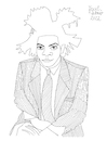 Cartoon: Jean-Michel Basquiat (small) by Pascal Kirchmair tagged jean,michel,basquiat,artist,artiste,artista,kunst,künstler,illustration,drawing,zeichnung,pascal,kirchmair,cartoon,caricature,karikatur,ilustracion,dibujo,desenho,ink,disegno,ilustracao,illustrazione,illustratie,dessin,de,presse,du,jour,art,of,the,day,tekening,teckning,cartum,vineta,comica,vignetta,caricatura,portrait,porträt,portret,retrato,ritratto,arte,usa,new,york,city,manhattan,project,artwork,graffiti,graffito,grafiti,grafito,grafite