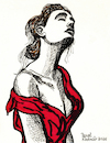 Cartoon: Mädchen im roten Kleid (small) by Pascal Kirchmair tagged im,mädchen,mit,rotem,kleid,girl,in,red,dress,frau,woman,fashion,week,pierre,cardin,jean,paul,gaultier,sexy,ink,drawing,zeichnung,illustration,ilustracion,ilustracao,pascal,kirchmair,desenho,dibujo,dessin,arte,kunst,artwork,caricature,erotik,top,model,vogue,style,avantgarde,avant,garde,deutsch,fotomodell,playboy,burlesque,show,strip,striptease,tusche,lingerie,art,milf,mature,housewife,hausfrau,caricatura,cartoon,karikatur,portrait,retrato,ritratto,powerfrau,sensual,sabrosa,mistress,porträt,sensuelle,sex,sexo,erotic,erotismo,eroticism,erotisme,erotica,femme,mode,modell,mannequin,paris,mailand,milan,milano