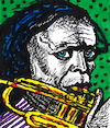 Cartoon: Miles Davis (small) by Pascal Kirchmair tagged miles,dewey,davis,iii,usa,new,orleans,louisiana,jazz,star,hall,of,fame,musik,musiker,musician,music,singer,songwriter,composer,illustration,zeichnung,pascal,kirchmair,cartoon,caricature,karikatur,ilustracion,ink,drawing,dibujo,desenho,disegno,ilustracao,illustrazione,illustratie,dessin,de,presse,du,jour,art,the,day,tekening,teckning,cartum,vineta,comica,vignetta,caricatura,portrait,portret,retrato,ritratto,porträt,tusche,tuschezeichnung,encre,chine,tinta,china,inchiostro,tuschepinsel,pen,arte,artwork,kunst,trumpet,trumpeter,trompete,trompeter,band,modern,bepop,cool,bop,hard,komponist,fusion