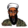 Cartoon: Osama Bin Laden (small) by Pascal Kirchmair tagged mohammed bin awad qaeda ben qaida tot cnn fernsehsender usa us news terrorist kaida al laden osama