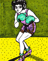 Cartoon: Rough House Rosie - Clara Bow (small) by Pascal Kirchmair tagged rough,house,rosie,reilly,actress,schauspielerin,clara,bow,comedian,comedienne,komikerin,stummfilm,author,autor,autore,auteur,filmmaker,artist,art,hollywood,screenwriter,illustration,drawing,zeichnung,pascal,kirchmair,cartoon,caricature,karikatur,ilustracion,dibujo,desenho,ink,disegno,ilustracao,illustrazione,illustratie,dessin,de,presse,du,jour,of,the,day,tekening,teckning,cartum,vineta,comica,vignetta,caricatura,portrait,porträt,portret,retrato,ritratto,tramp,slapstick,komödie,icon,star,silent,film,movie,picture,pictures,sexy,erotische,spiele,erotik
