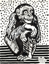 Cartoon: Schimpanse (small) by Pascal Kirchmair tagged affe,monkey,ape,primat,scultura,singe,machango,mono,scimmia,macao,sculpture,skulptur,illustration,ink,drawing,zeichnung,pascal,kirchmair,cartoon,caricature,karikatur,ilustracion,dibujo,desenho,ilustracao,illustrazione,illustratie,dessin,de,presse,tekening,teckning,cartum,vineta,comica,vignetta,caricatura,tusche,tuschezeichnung,portrait,retrato,porträt,ritratto,art,arte,kunst,artwork,encre,chine,tinta,china,inchiostro,nanquim,painting,pintura,peinture,dipinto,malerei,pittura,escultura