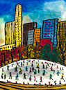 Cartoon: Wollman Rink (small) by Pascal Kirchmair tagged ice,skating,in,central,park,wollman,rink,new,york,city,aquarell,watercolor,watercolour,pascal,kirchmair,artwork,kunst,künstler,illustration,sepia,ink,drawing,tusche,tuschezeichnung,zeichnung,cartoon,caricature,karikatur,ilustracion,dibujo,desenho,disegno,ilustracao,illustrazione,illustratie,dessin,de,presse,du,jour,art,of,the,day,tekening,teckning,cartum,vineta,comica,vignetta,caricatura,portrait,porträt,portret,retrato,ritratto,arte,aquarelle,gouache,acuarela,eislaufen,eislaufbahn