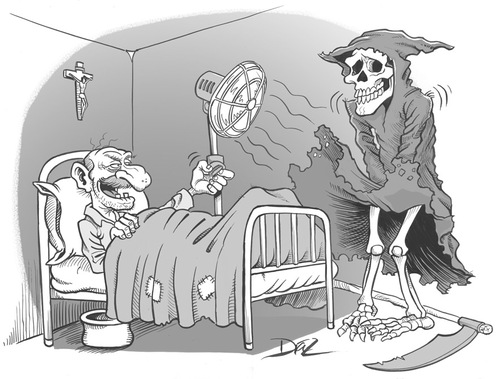 Cartoon: parca marilyn (medium) by pali diaz tagged death