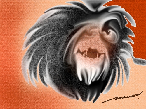 Cartoon: The King Of The Jungle (medium) by kar2nist tagged african,jungle,the,of,king,lion