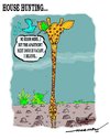 Cartoon: house hunting (small) by kar2nist tagged deforestation,trees,giraffe,birds