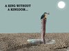 Cartoon: king and his kingdom (small) by kar2nist tagged kingfisher,globalwarming