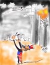 Cartoon: On September 11 (small) by kar2nist tagged september,11,rterrorists,attack,world,trade,centre,american,nightmare