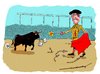 Cartoon: the last hope (small) by kar2nist tagged bullfight,matador,shooting