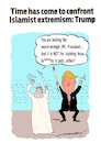 Cartoon: The War-Dancer (small) by kar2nist tagged trump,saudi,visit,isis