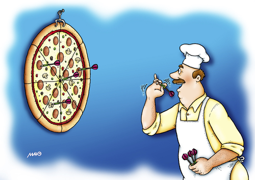 Cartoon: Pizzapitch_01 (medium) by Alexander Markelov tagged pizzapitch