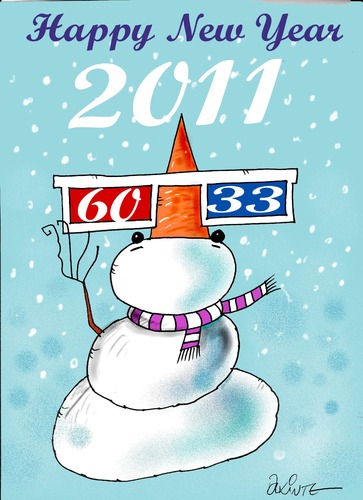 Cartoon: new year (medium) by axinte tagged axinte