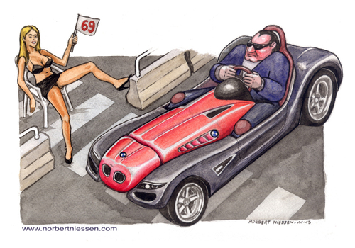 Cartoon: The Boss is back (medium) by Niessen tagged bmw,cazzo,pene,seduzione,potenza,ragazza,dick,seduction,power,girl,verführung,macht,frau