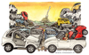 Cartoon: Cars (small) by Niessen tagged cars crowd spaghetti autos menge