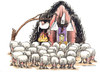 Cartoon: pecore a messa (small) by Niessen tagged pecore lupi inferno messa fuoco peccato schafe wolf hölleschäfer priester messe schuld sheep hell priest