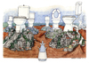 Cartoon: The seven hills (small) by Niessen tagged rom,rome,italy,italia,italien,palast,palace,power,macht