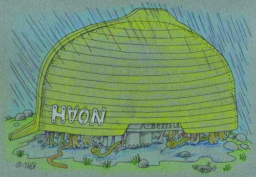 Cartoon: rain (medium) by mitya_kononov tagged humour