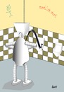 Cartoon: A Human Need (small) by berti tagged roboter bedürfnis menschlich toilette pisoir öl altöl entsorgung robot human wish need toilet urinal waste oil disposal inkscape
