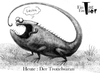 Cartoon: Der Trottelwaran (small) by Mistviech tagged tiere,natur,stockente,humor,trottel,waran,echse