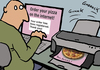 Cartoon: Internetpizza 2 (small) by Mistviech tagged pizzapitch