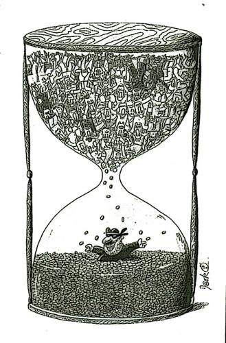 Cartoon: bad time (medium) by drljevicdarko tagged bad,time