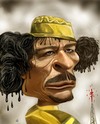 Cartoon: gaddafi (small) by drljevicdarko tagged oil,and,blood