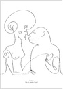Cartoon: Amour (small) by Herme tagged love kiss lovers