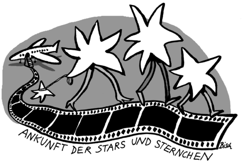 Cartoon: Stars und Sternchen (medium) by BiSch tagged star,film,cinema,movie,festival,berlinale,kino,berlinale,kino,festival,film,kultur