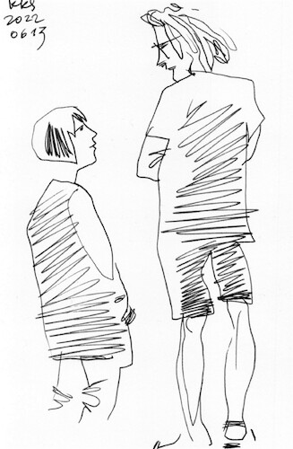 Cartoon: Artists and models. Sketches 8 (medium) by Kestutis tagged sketch,art,kunst,kestutis,lithuania,model