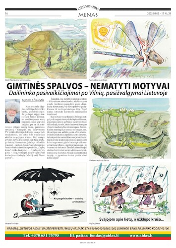 Cartoon: Causerie and cartoons (medium) by Kestutis tagged text,summer,kestutis,lithuania,newspaper