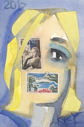 Cartoon: Cherchez la femme (medium) by Kestutis tagged france,election,pen,marine,dada,postcard,mail,art,kunst,kestutis,lithuania