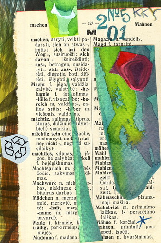 Cartoon: DADA poem.  Machen daryti (medium) by Kestutis tagged dada,postcard,machen,poem,art,kunst,kestutis,lithuania