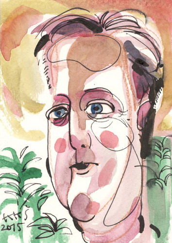 Cartoon: David Cameron (medium) by Kestutis tagged premier,britain,uk,kingdom,united,postcard,lithuania,kestutis,europe,eu,cameron,ministre
