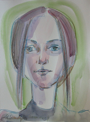 Cartoon: Edmunda (medium) by Kestutis tagged watercolor,sketch,kestutis,lithuania,portrait