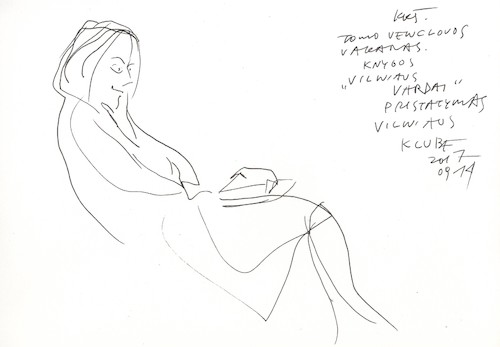 Cartoon: Evening ladies (medium) by Kestutis tagged evening,ladies,sketch,kestutis,lithuania