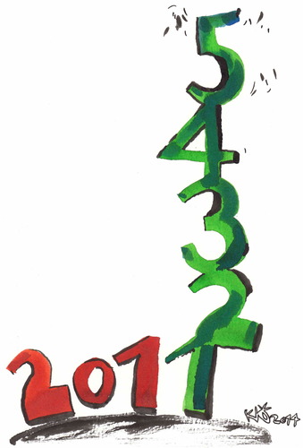 Cartoon: Green tree (medium) by Kestutis tagged happy,new,year,lithuania,kestutis,green,tree