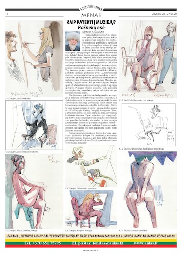 Cartoon: How to get to the museum (medium) by Kestutis tagged newspaper,causerie,text,sketch,art,kunst,kestutis,lithuania,to