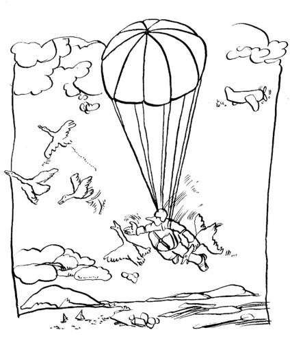 Cartoon: HUNTER JUMP (medium) by Kestutis tagged hunter,jump,kestutis,siaulytis,sluota