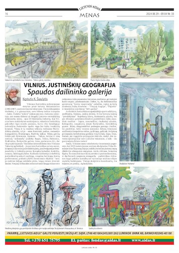 Cartoon: In Vilnius the area where I liv (medium) by Kestutis tagged vilnius,watercolor,newspaper,kestutis,lithuania