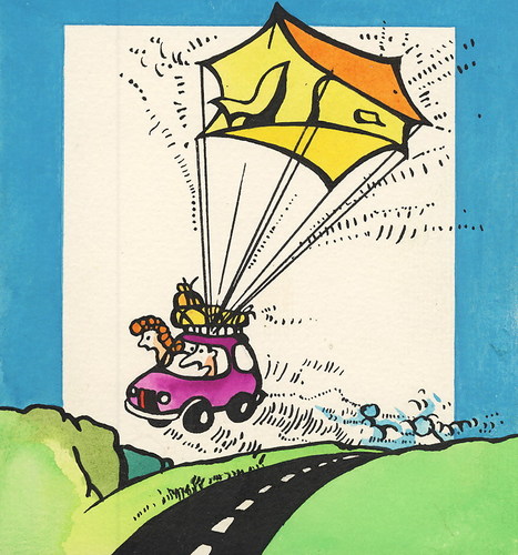 Cartoon: Voyage (medium) by Kestutis tagged car,road,adventure,lithuania,siaulytis,kestutis,summer,there,voyage