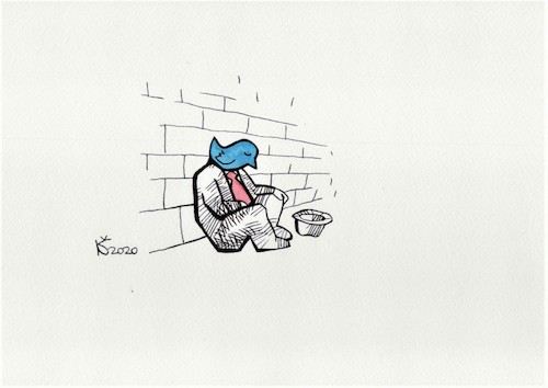 Cartoon: Waiting (medium) by Kestutis tagged kestutis,lithuania,new,communication