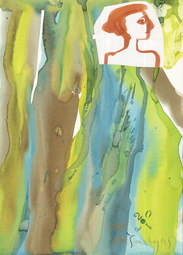 Cartoon: Watercolor form (medium) by Kestutis tagged dada,watercolor,form,kestutis,lithuania,art,kunst
